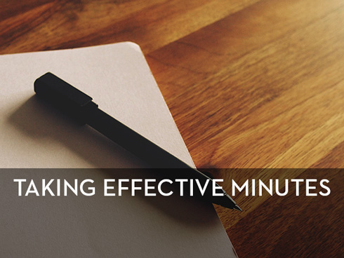 taking effective minutes